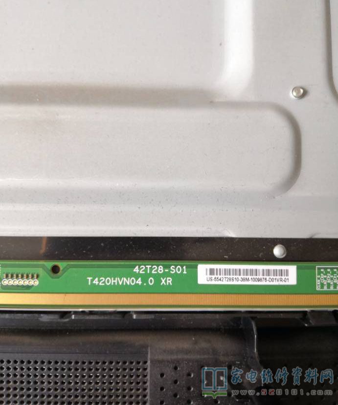 乐华LED42C830S液晶电视指示灯亮但不开机的故障维修 第4张