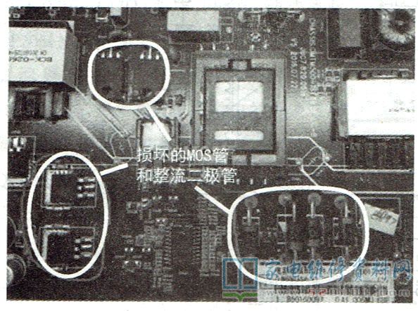 长虹49E8液晶电视开机无任何反应的故障维修 第3张