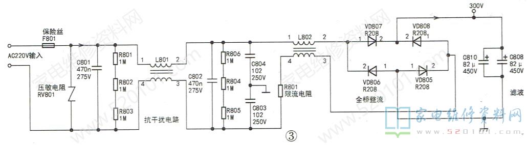 海信液晶电视RSAG7.820.5536二合一电源板电路原理与故障维修 第1张