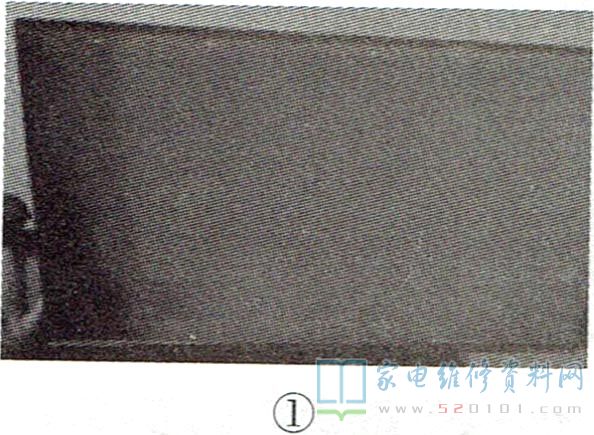 海尔K47H5000P液晶电视屏左侧由垂直黑带的维修 第1张