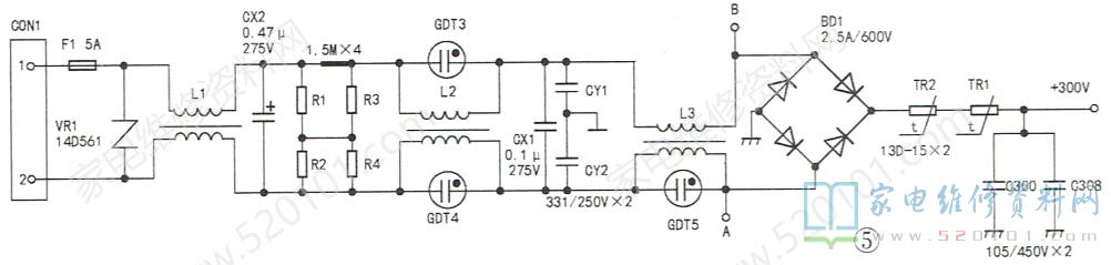 海尔LQ65S81液晶电视AY205D-4SF01电源板电路分析与故障维修 第3张