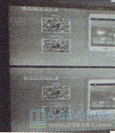 长虹58Q1N液晶电视（ZLM50Hi机芯）出现上下两幅图像的维修 第1张