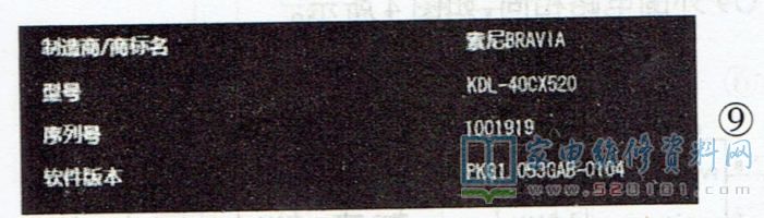 索尼EX420/EX520/EX720系列液晶电视速查速修 第14张