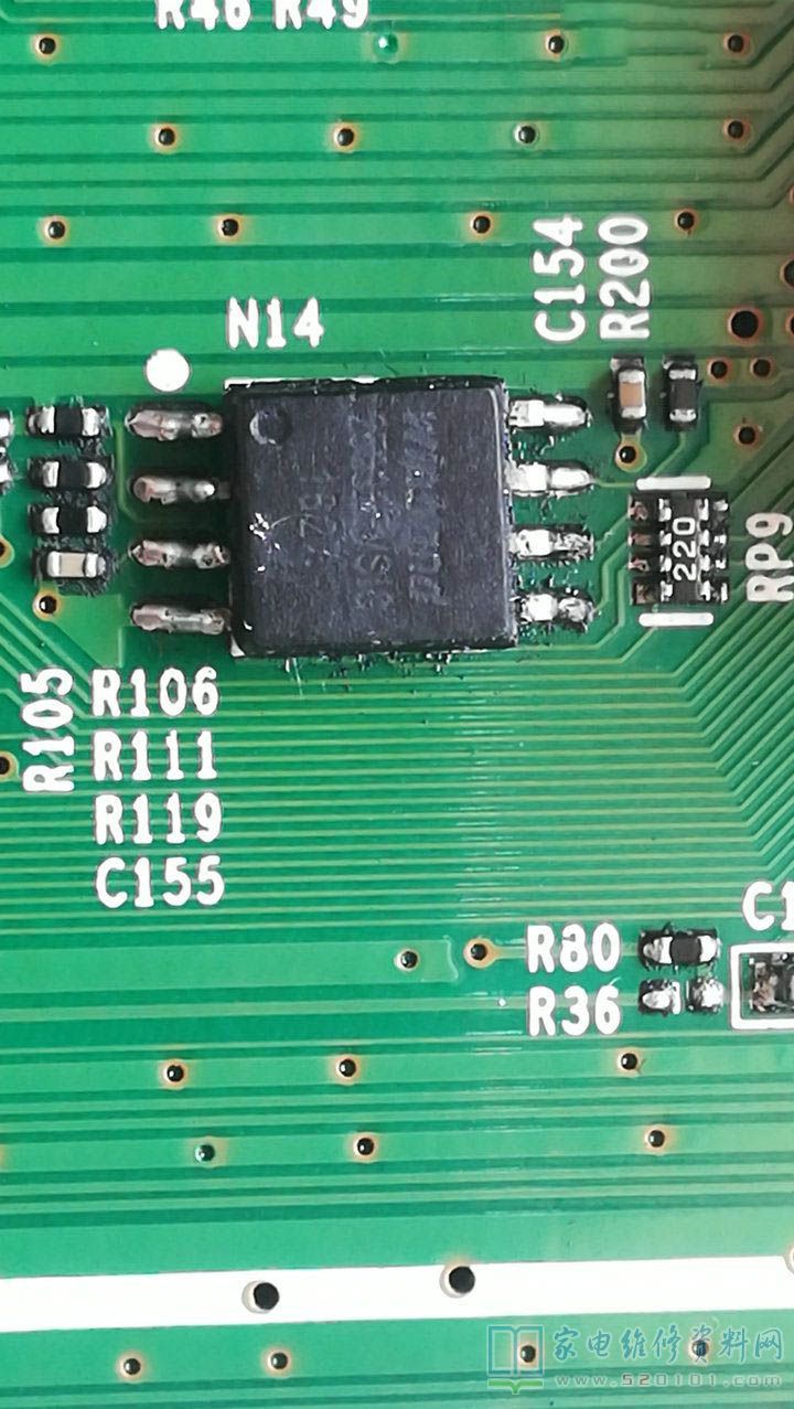海信TLM32V66C液晶电视通电蓝色指示灯亮但不开机的维修 第7张