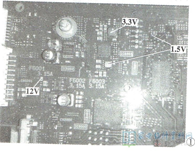 索尼KDL-46EX520液晶电视自动关机的故障维修 第2张