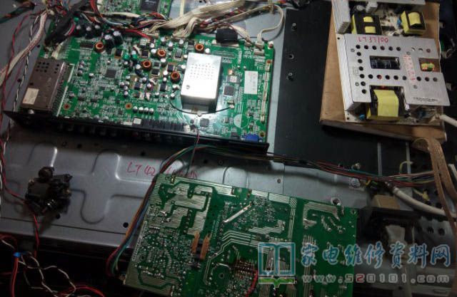 长虹LT42866FHD液晶电视不开机换板维修的过程 第1张