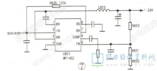 液晶电视主板DC-DC电路原理分析与故障维修 第7张