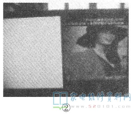 夏普LCD37A33液晶电视屏幕有暗光无图像的故障维修 第2张