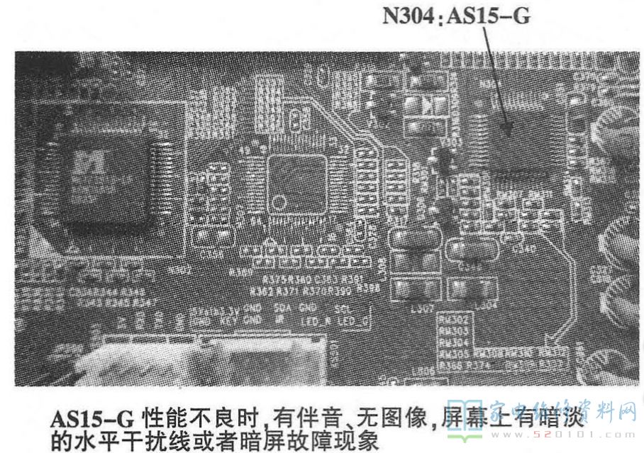 康佳LC22ES61液晶电视图像暗淡有干扰的维修 第1张