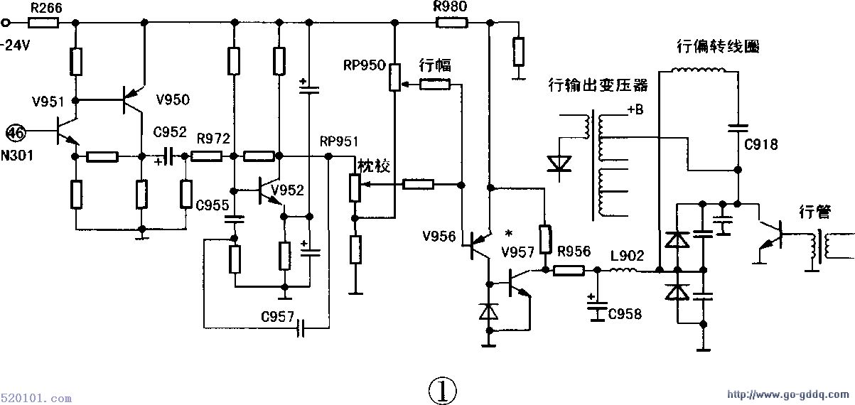 海信TC2975GF彩电枕校电路的工作原理 第2张