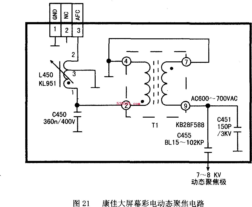 康佳P3211彩电开机烧行管 第1张